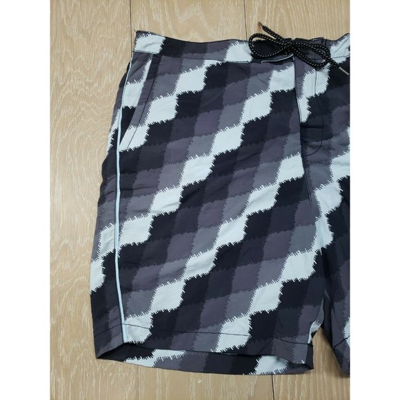 Tommy Bahama Relax Men's Swim Trunks XL Lace Up Front Mesh Lined Geometric - Picture 4 of 9